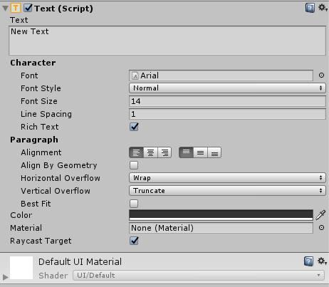 Unity UGUI篇 Text文本